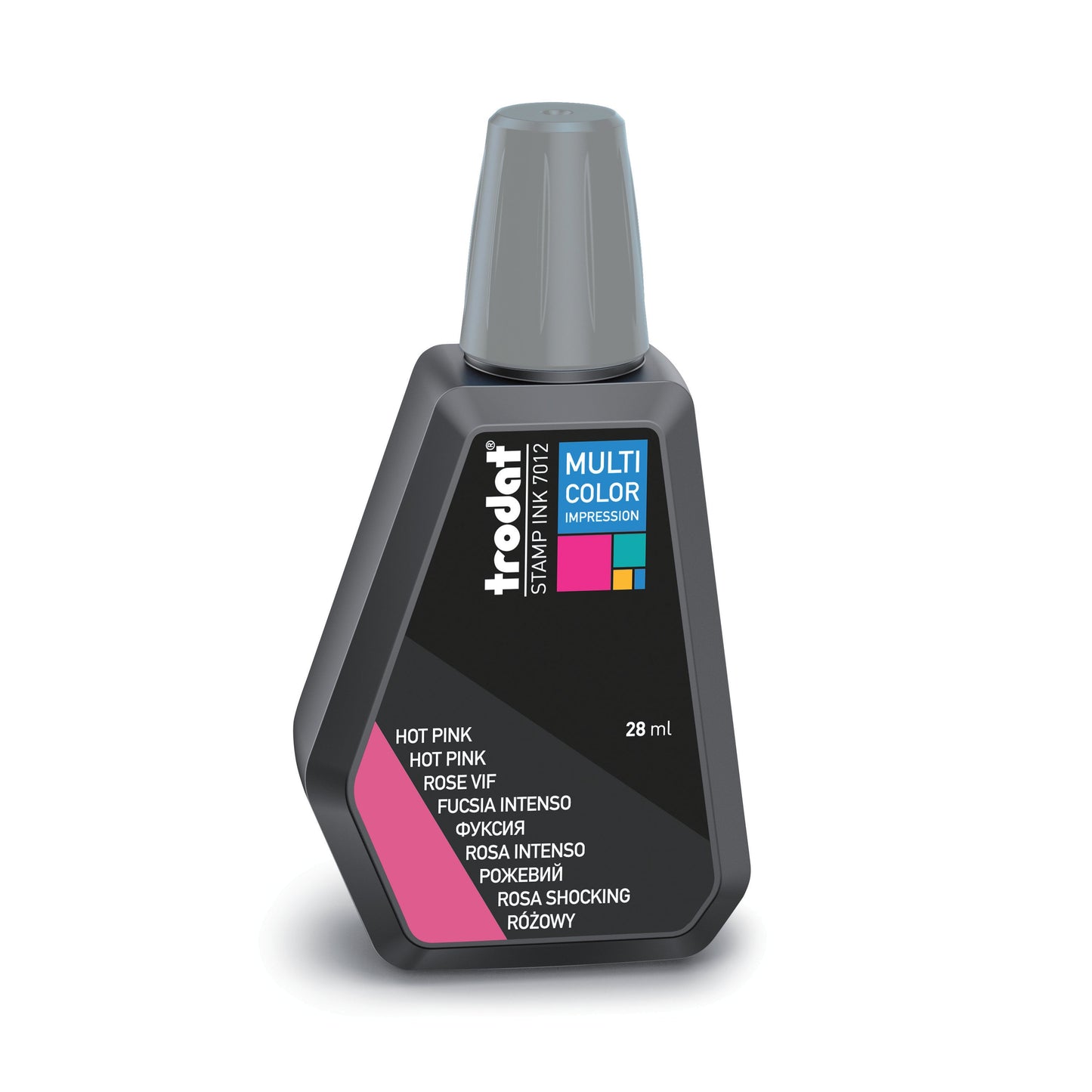 Trodat Stempelfarbe 7012 MCI – 28 ml, Farbe Hot Pink