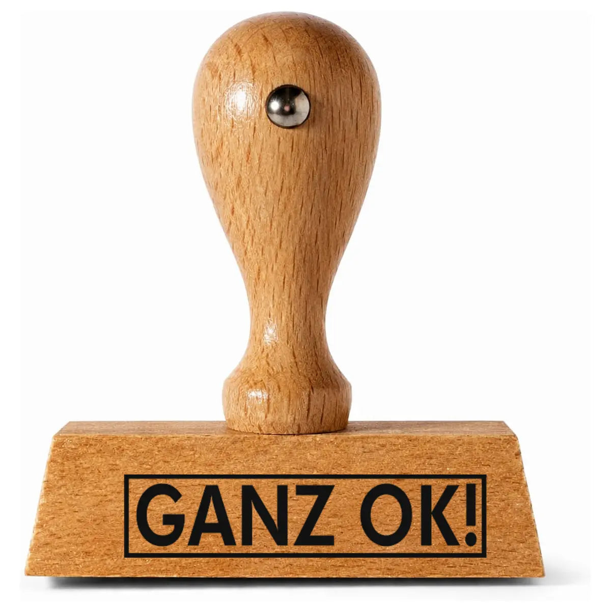 GANZ OK! - Holzstempel 40x10mm