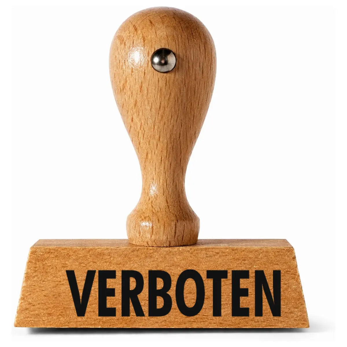 Verboten - Holzstempel 40x10mm