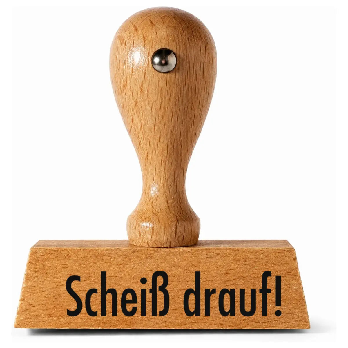 Scheiß drauf! - Holzstempel 40x10mm