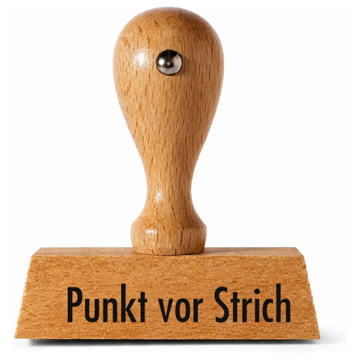 Punkt vor Strich - Holzstempel 40x10mm