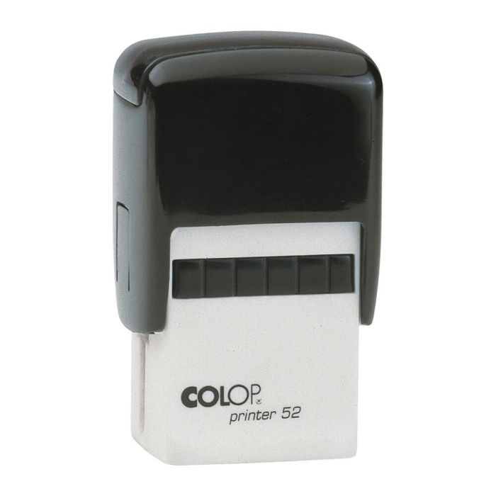 COLOP Printer 52 – individueller Stempel 30 × 20 mm, 5 Zeilen – Gehäusefarbe Schwarz