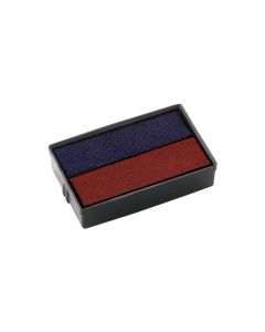 COLOP Ersatzkissen E/10/2 blau-rot – Einzelpackung, Kissenfarbe Blau-Rot