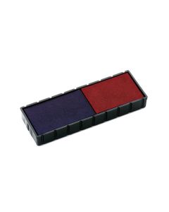 COLOP Ersatzkissen E/12/2 blau-rot – Einzelpackung, Kissenfarbe Blau-Rot