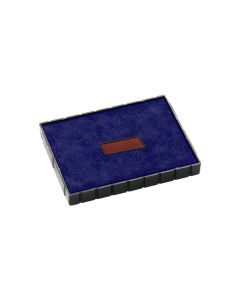 COLOP Ersatzkissen E/54/2 blau-rot – Einzelpackung, Kissenfarbe Blau-Rot