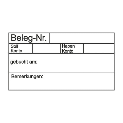 Belegbuchungsstempel Soll & Haben – Stempelabdruck