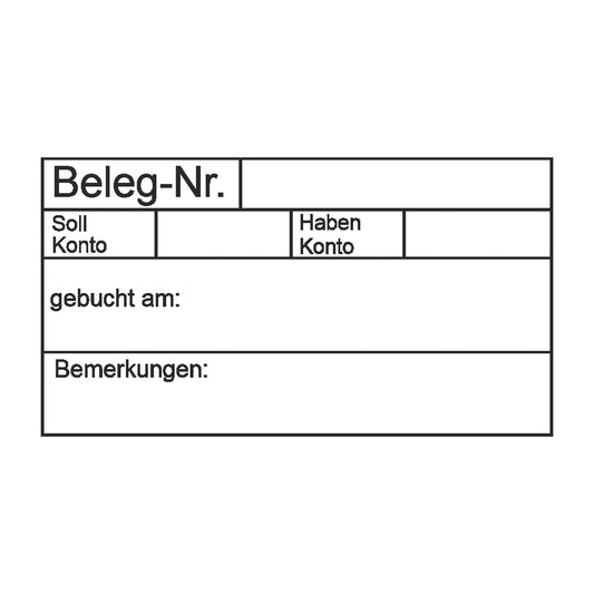 Belegbuchungsstempel Soll & Haben – Stempelabdruck