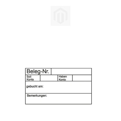 Belegbuchungsstempel Soll & Haben – Stempelgerät mit Abdruck