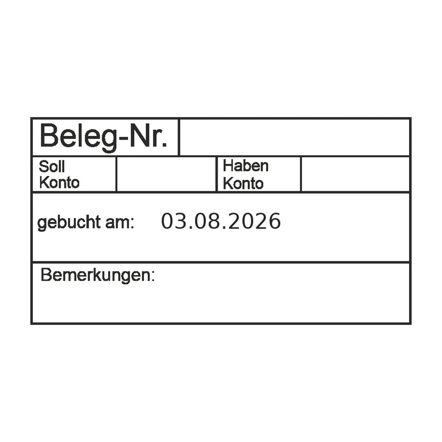 Rechnungsprüf- und Freigabestempel – Stempelabdruck