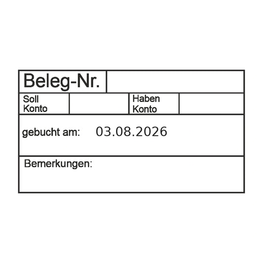Rechnungsprüf- und Freigabestempel – Stempelabdruck