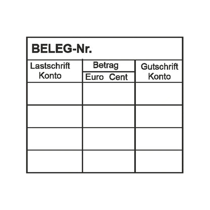 Belegbuchungsstempel Lastschrift & Gutschrift – Stempelabdruck