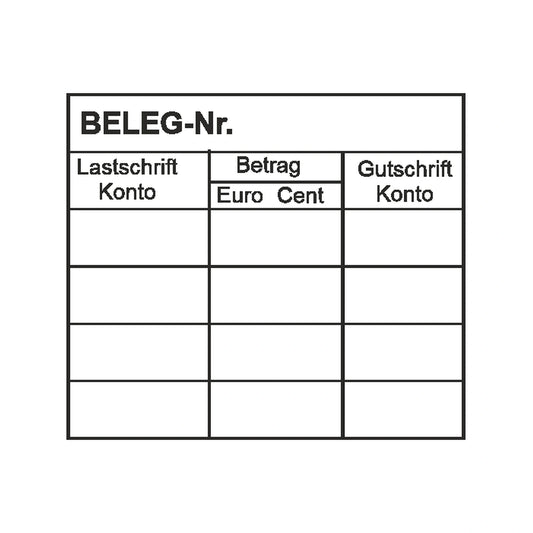 Belegbuchungsstempel Lastschrift & Gutschrift – Stempelabdruck