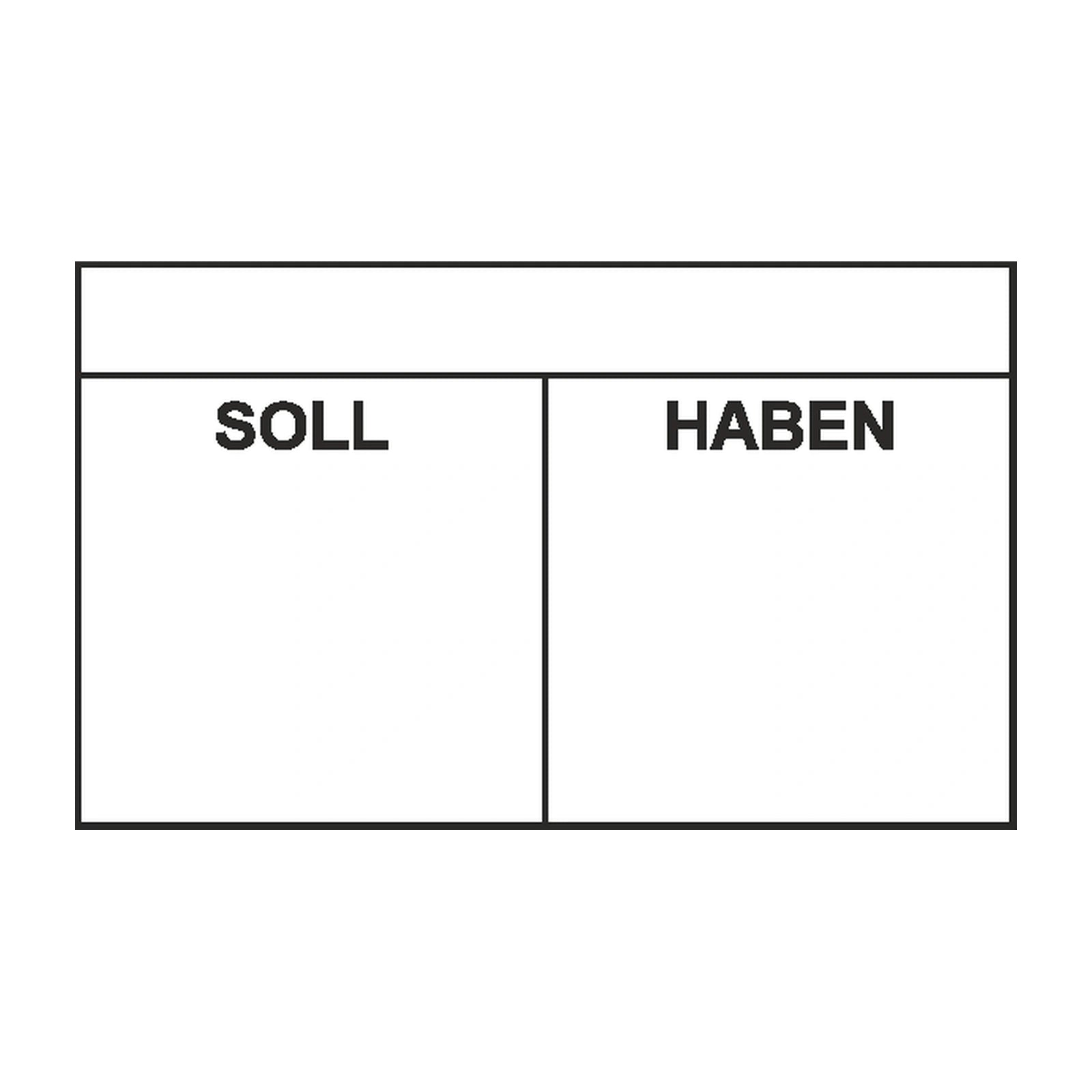 Kontierungsstempel Soll & Haben – Stempelabdruck