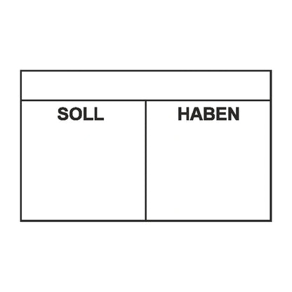 Kontierungsstempel Soll & Haben – Stempelabdruck