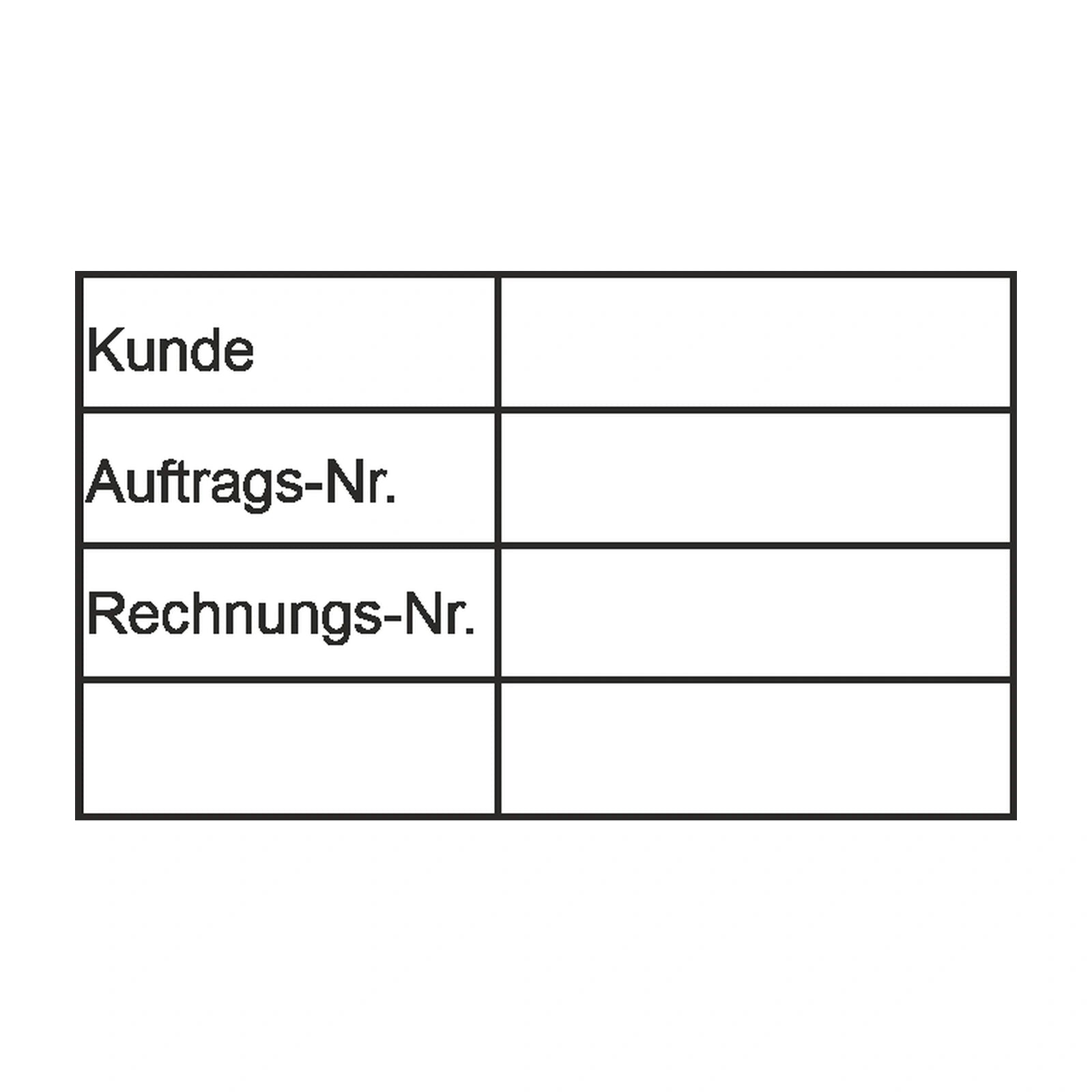Kundenbelegstempel Auftrag & Rechnung – Stempelabdruck