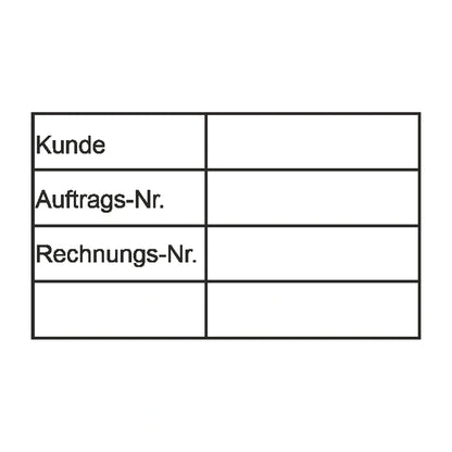 Kundenbelegstempel Auftrag & Rechnung – Stempelabdruck