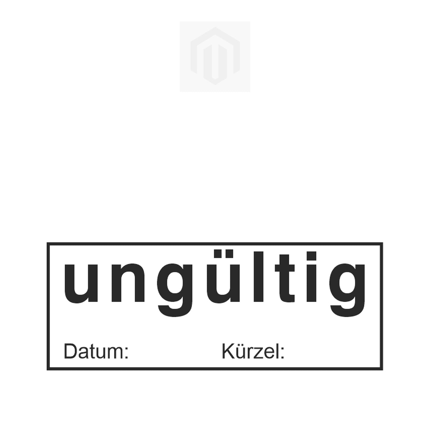Ungültig-Stempel mit Datum – Stempelgerät mit Abdruck