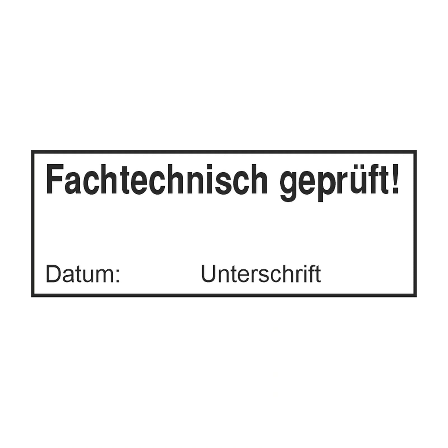 Fachtechnischer Prüfstempel – Stempelabdruck