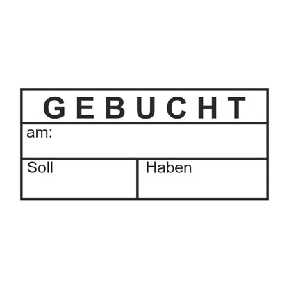 Gebucht-Stempel Buchhaltung – Stempelabdruck