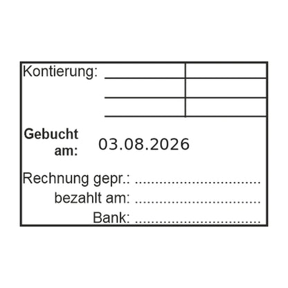 Rechnungsstatusstempel Kontierung & Zahlung – Stempelabdruck