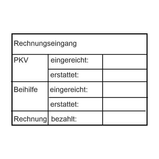 PKV- und Beihilfe-Einreichungsstempel – Stempelabdruck