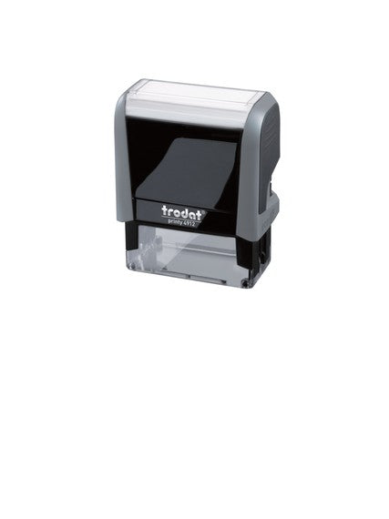 Trodat 4912 – individueller Stempel 47 × 18 mm – Gehäusefarbe ECO-Grau