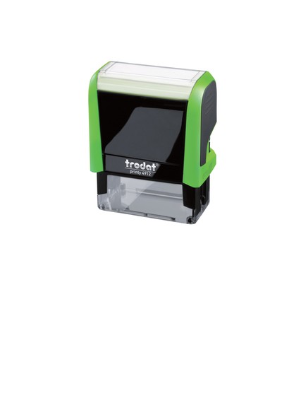 Trodat 4912 – individueller Stempel 47 × 18 mm – Gehäusefarbe Apfelgrün