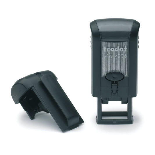 Trodat 4908 – individueller Stempel 15 × 7 mm – Gehäusefarbe ECO-Schwarz
