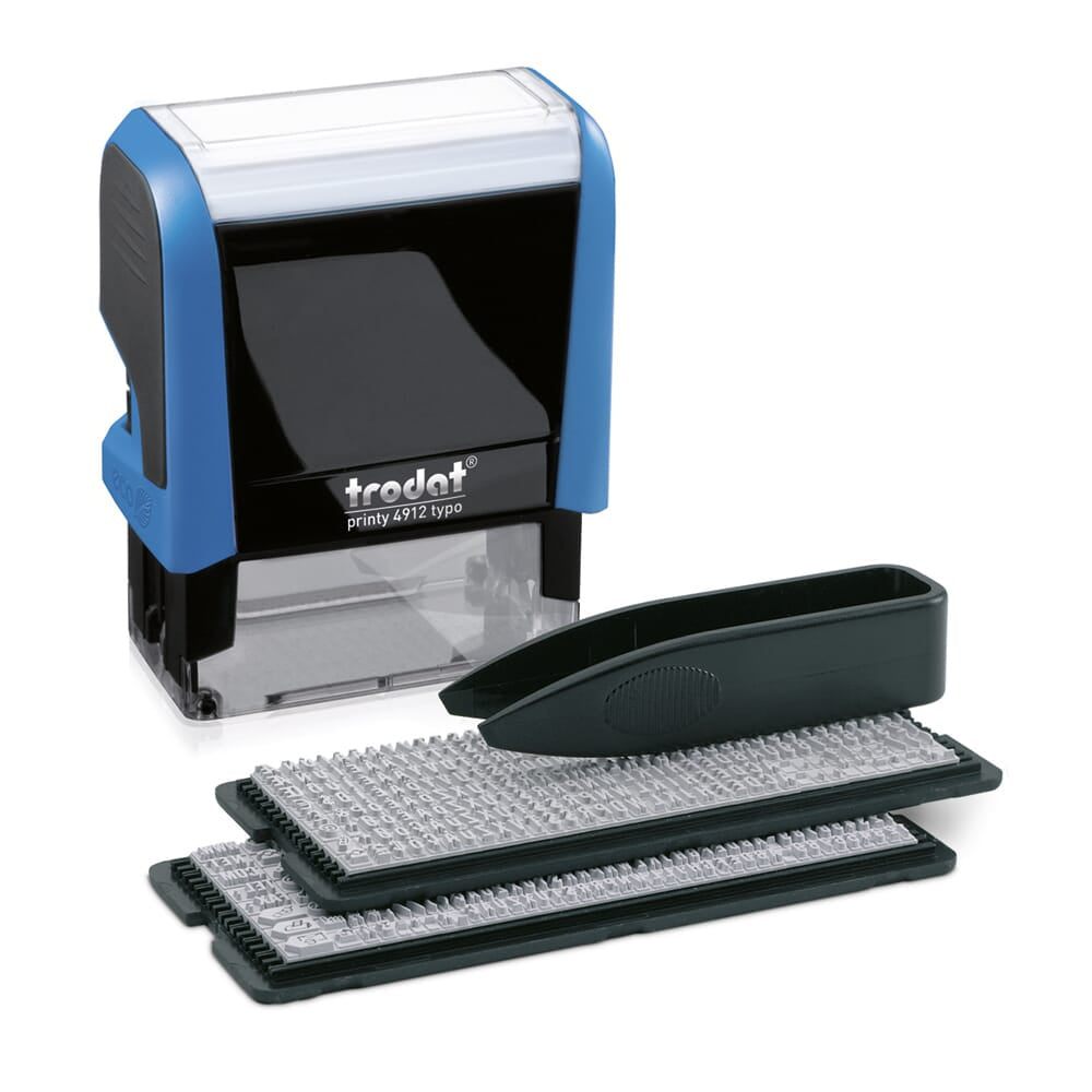 Trodat Printy 4912 Typomatic – DIY-Stempelset zum Selbersetzen – Grün