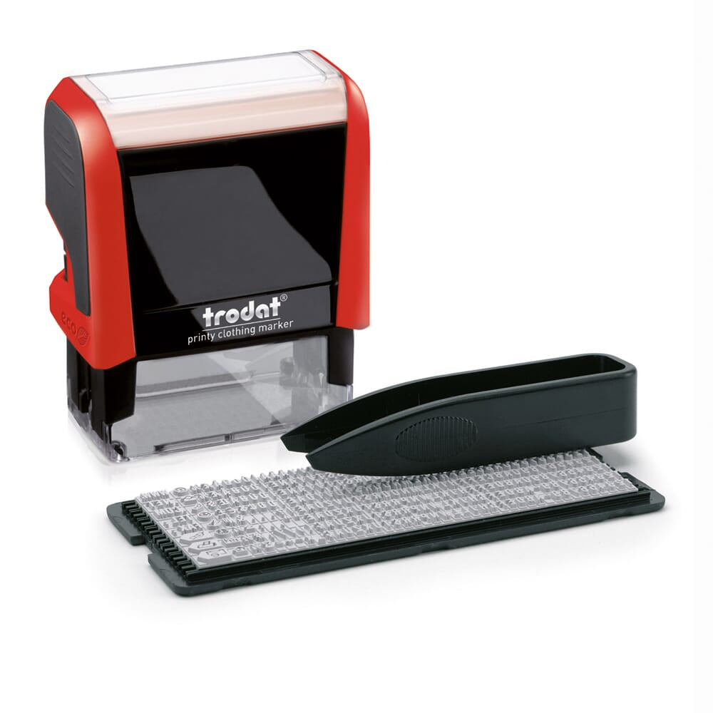Trodat Printy 4911 Textilstempel Typomatic – DIY-Stempelset zum Selbersetzen