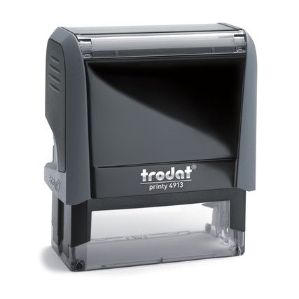 Trodat 4913 – individueller Stempel 58 × 22 mm – Gehäusefarbe ECO-Grau