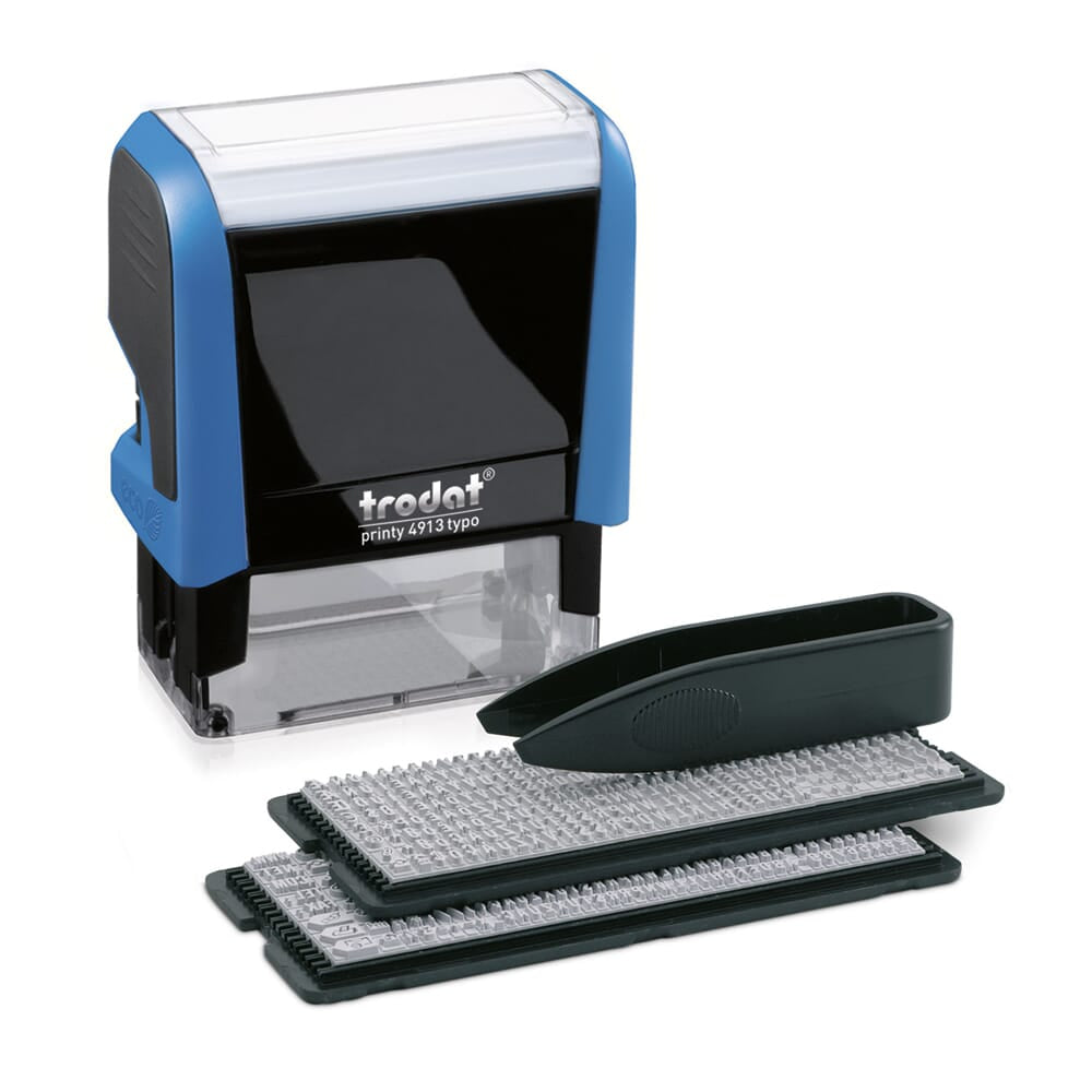 Trodat Printy 4913 Typomatic – DIY-Stempelset zum Selbersetzen