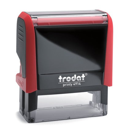 Trodat 4914 – individueller Stempel 64 × 26 mm – Gehäusefarbe Feuerrot