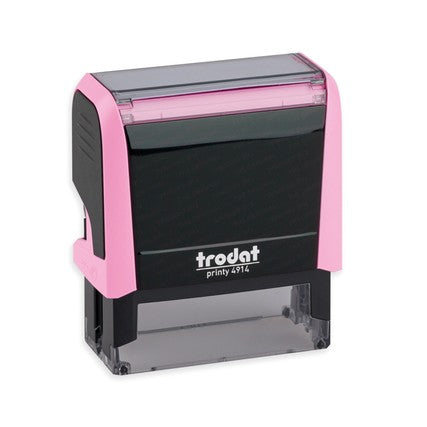 Trodat 4914 – individueller Stempel 64 × 26 mm – Gehäusefarbe Pastell Rosa