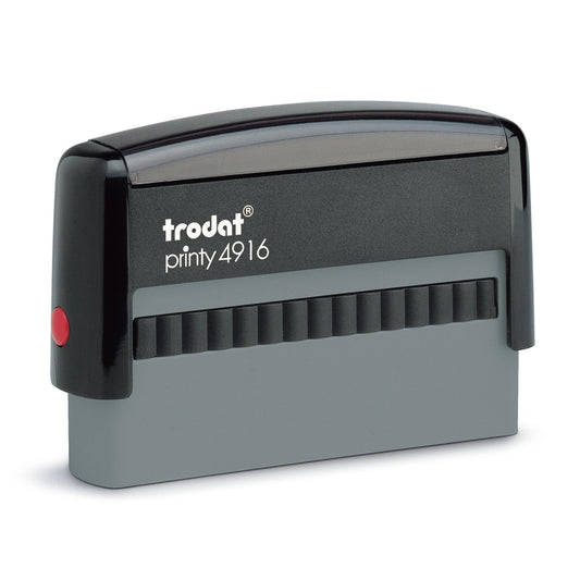 Trodat 4916 – individueller Stempel 70 × 10 mm – Gehäusefarbe ECO-Schwarz