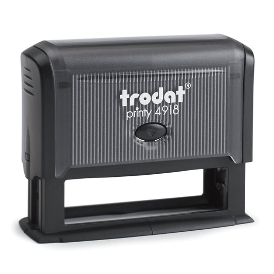 Trodat 4918 – individueller Stempel 75 × 15 mm – Gehäusefarbe ECO-Grau