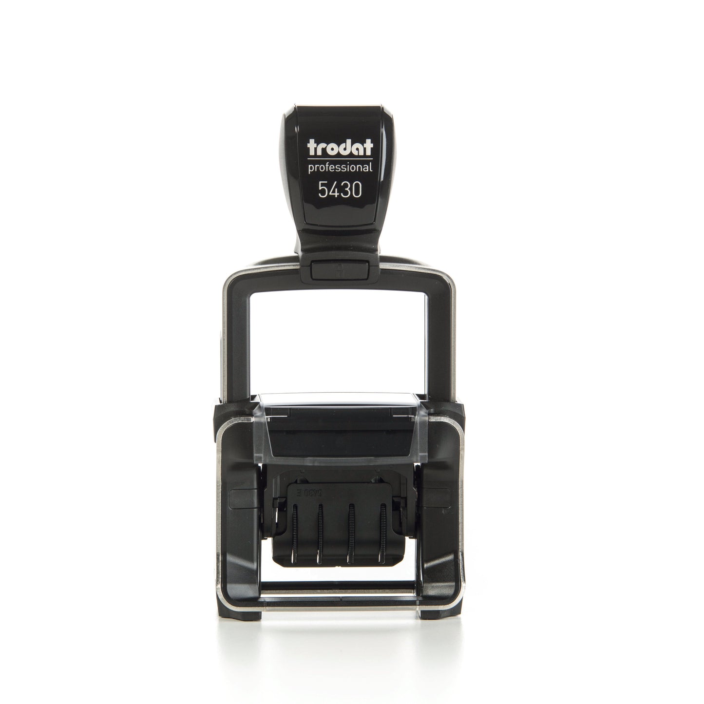 Trodat Professional 5430/L – Datumstempel mit Lagertext, Lagertext 8 austauschbare Lagertexte