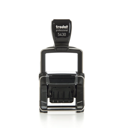 Trodat Professional 5430/L – Datumstempel mit Lagertext, Lagertext 8 austauschbare Lagertexte