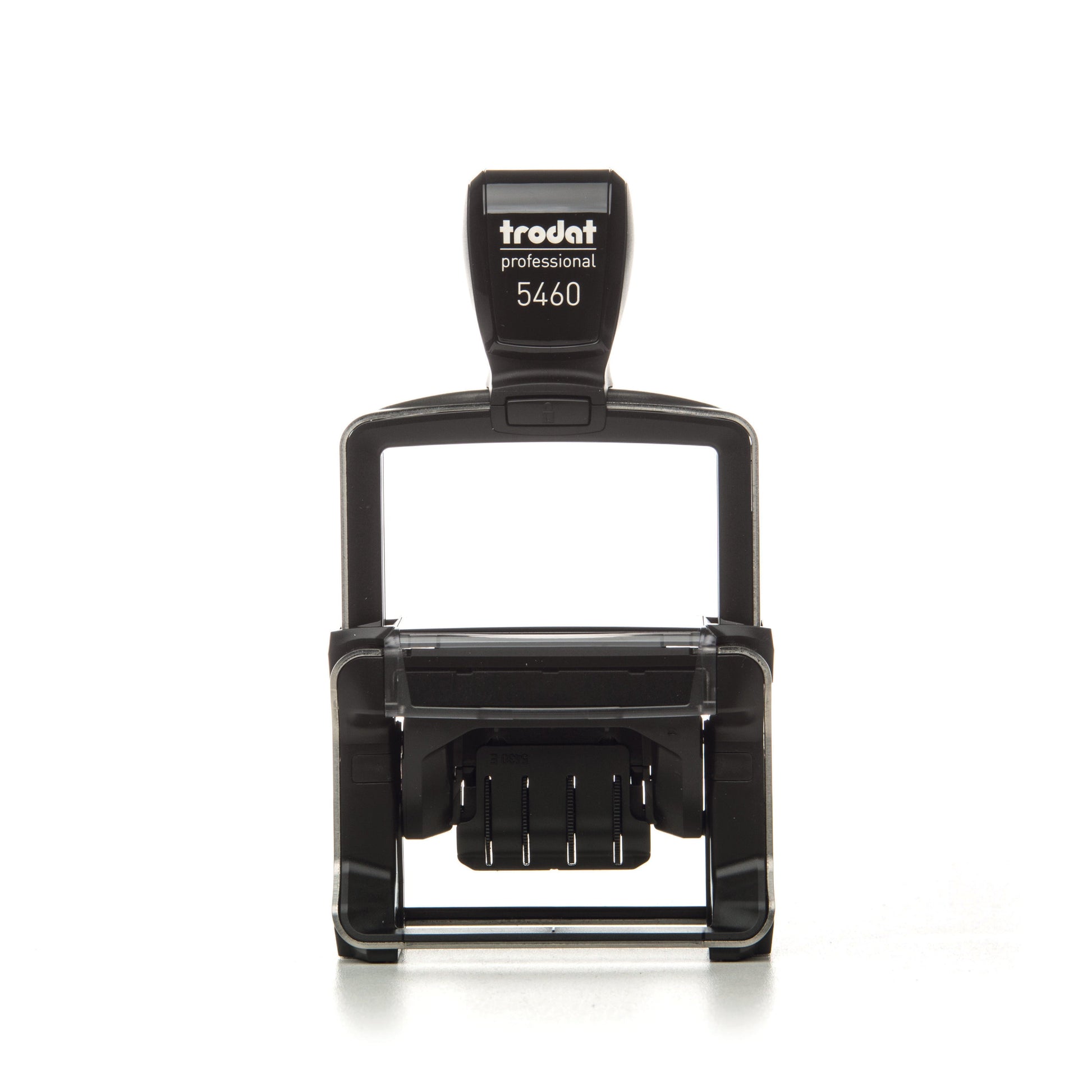 Trodat Professional 5460/L – Datumstempel mit Lagertext, Lagertext Bezahlt / durch