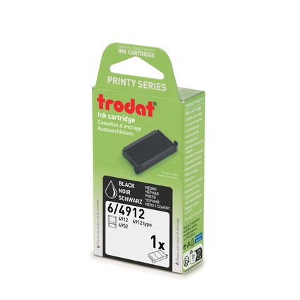 Trodat Ersatzkissen 6/4913 – Einzelpackung, Kissenfarbe Schwarz