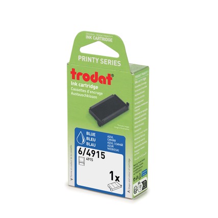 Trodat Ersatzkissen 6/4915 – Einzelpackung, Kissenfarbe Blau