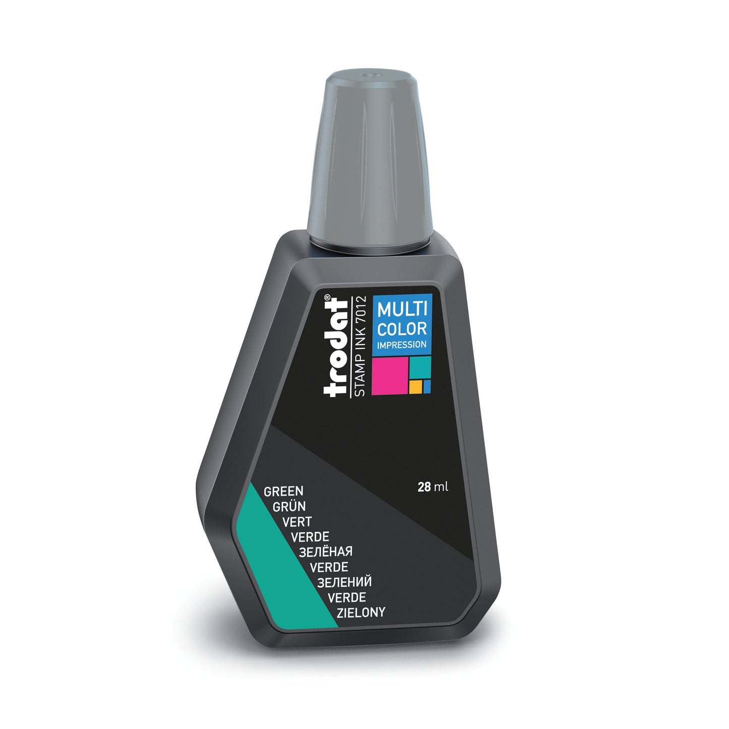 Trodat Stempelfarbe 7012 MCI – 28 ml, Farbe Grün