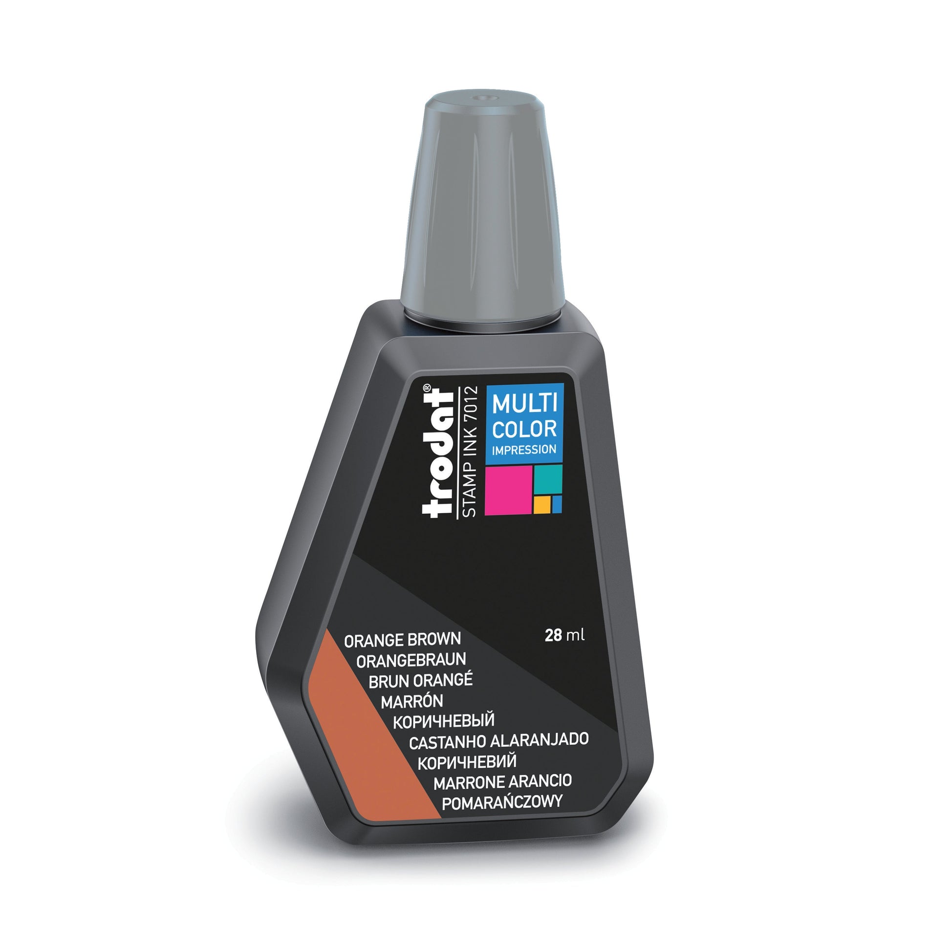 Trodat Stempelfarbe 7012 MCI – 28 ml, Farbe Orangebraun