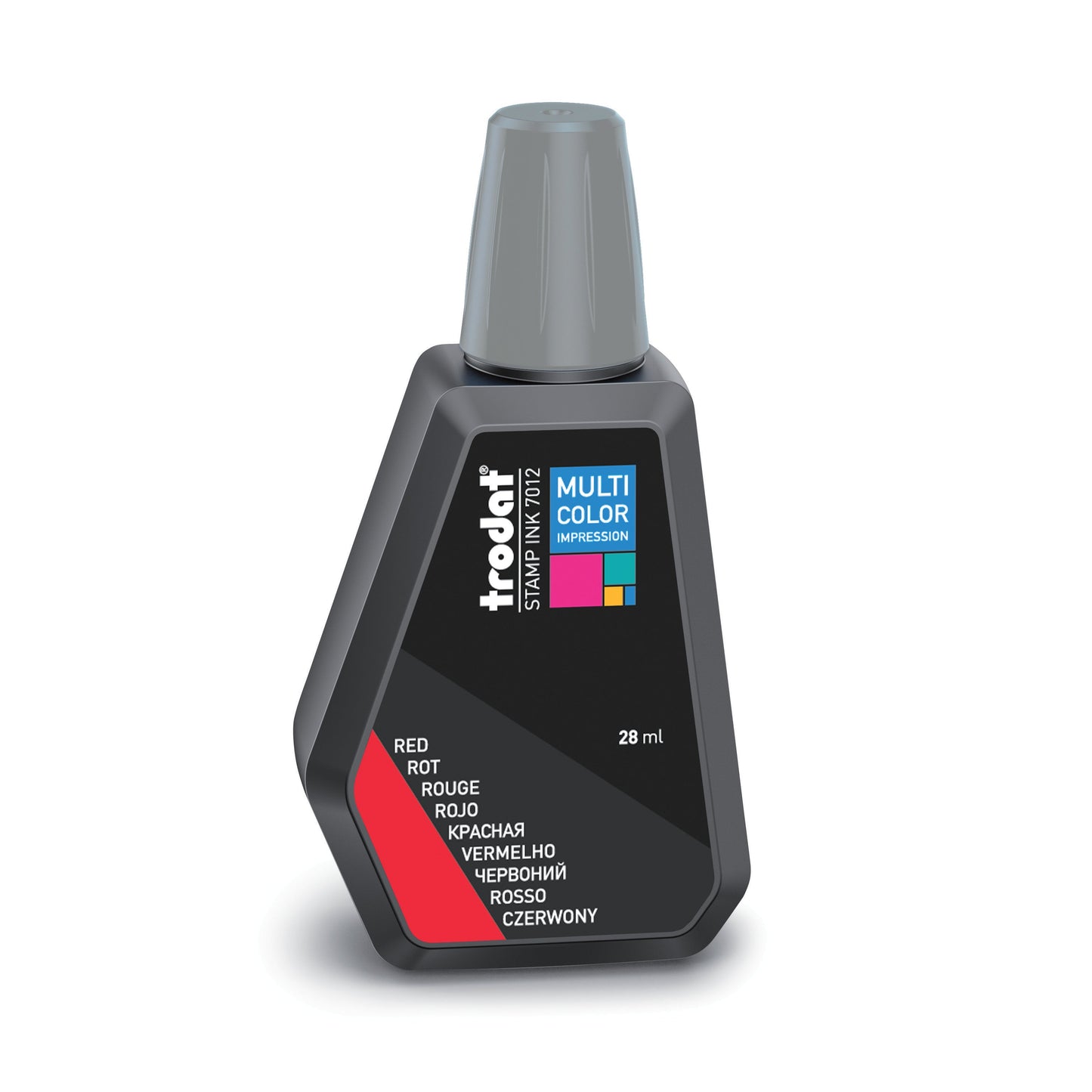 Trodat Stempelfarbe 7012 MCI – 28 ml, Farbe Rot