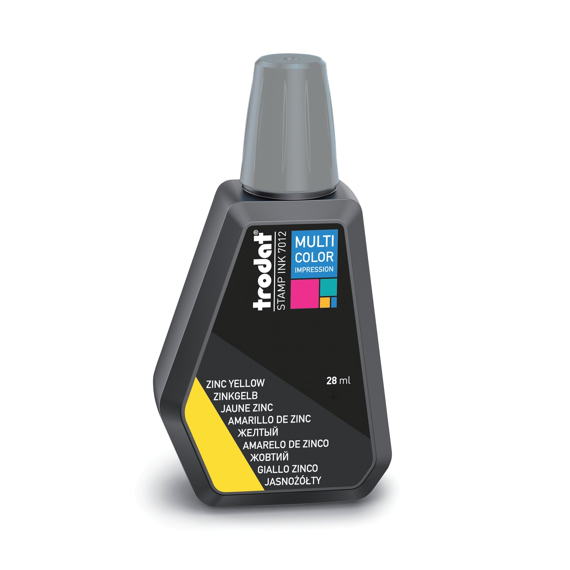 Trodat Stempelfarbe 7012 MCI – 28 ml, Farbe Zinkgelb