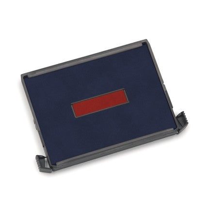 Trodat Ersatzkissen 6/4927/2 blau-rot – Einzelpackung, Kissenfarbe Blau-Rot