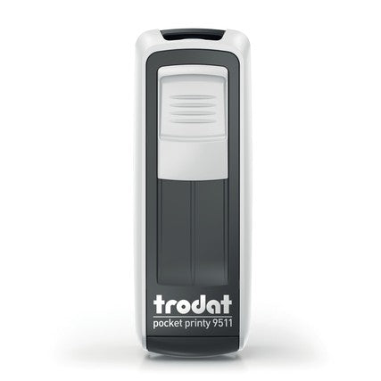 Trodat 9511 – individueller Stempel 38 × 14 mm – Gehäusefarbe Arktisweiß