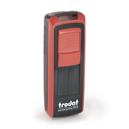 Trodat 9512 – individueller Stempel 47 × 18 mm – Gehäusefarbe Feuerrot