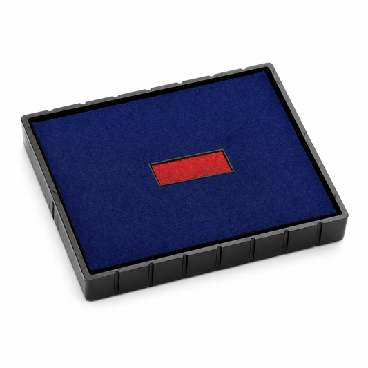 COLOP Tampon encreur de rechange E/53/2 bleu-rouge – Emballage individuel