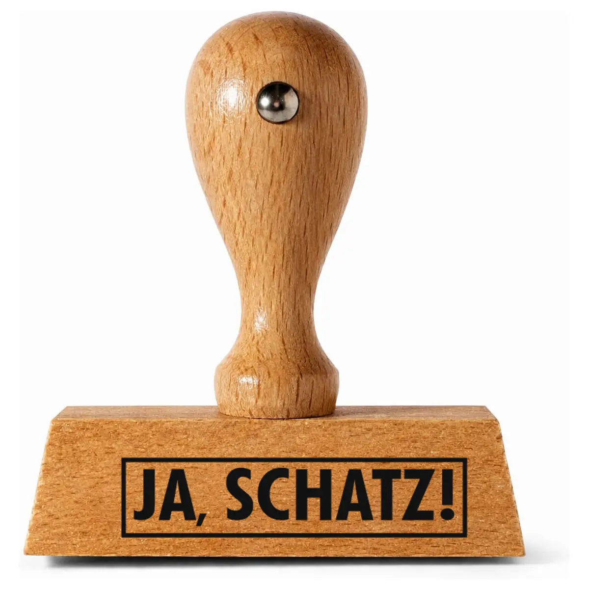 JA, SCHATZ! - Holzstempel 40x10mm